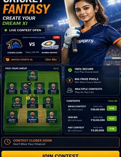 RS9 (rs9 apk) fantasy cricket & matchday visual 3